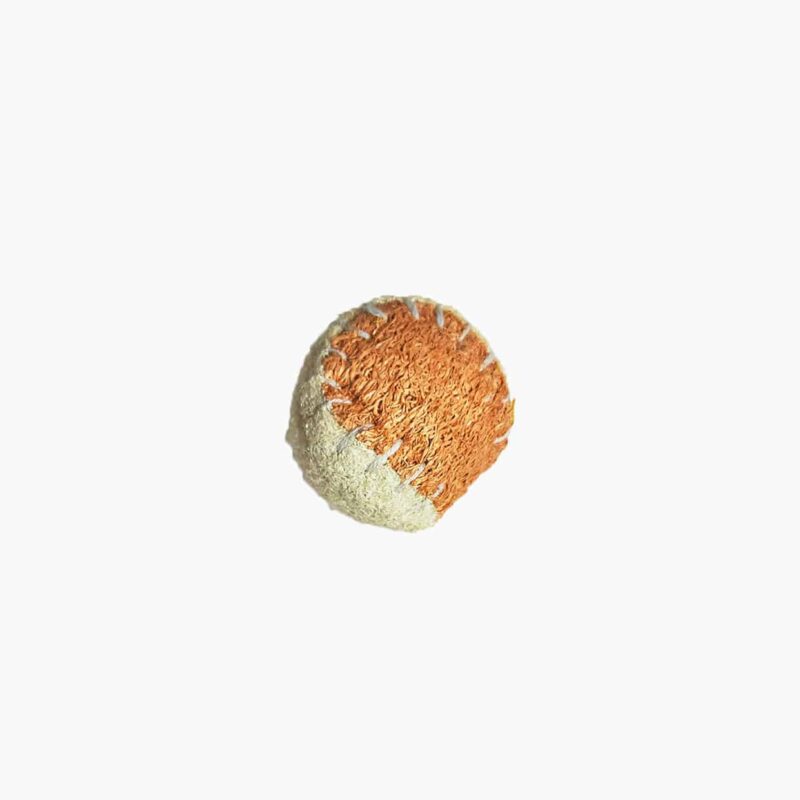 Pawmeal Loofah Baseball Toy Beige