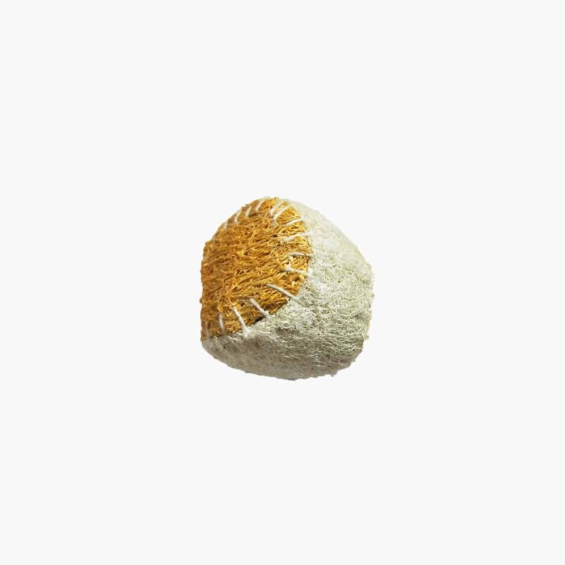 Pawmeal Loofah Baseball Toy Golden Yellow