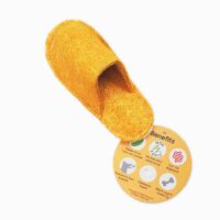 Pawmeal Loofah Slipper Toy Golden Yellow