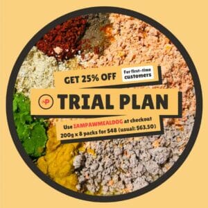 Pawmeal Trial Plan © for Your Dog