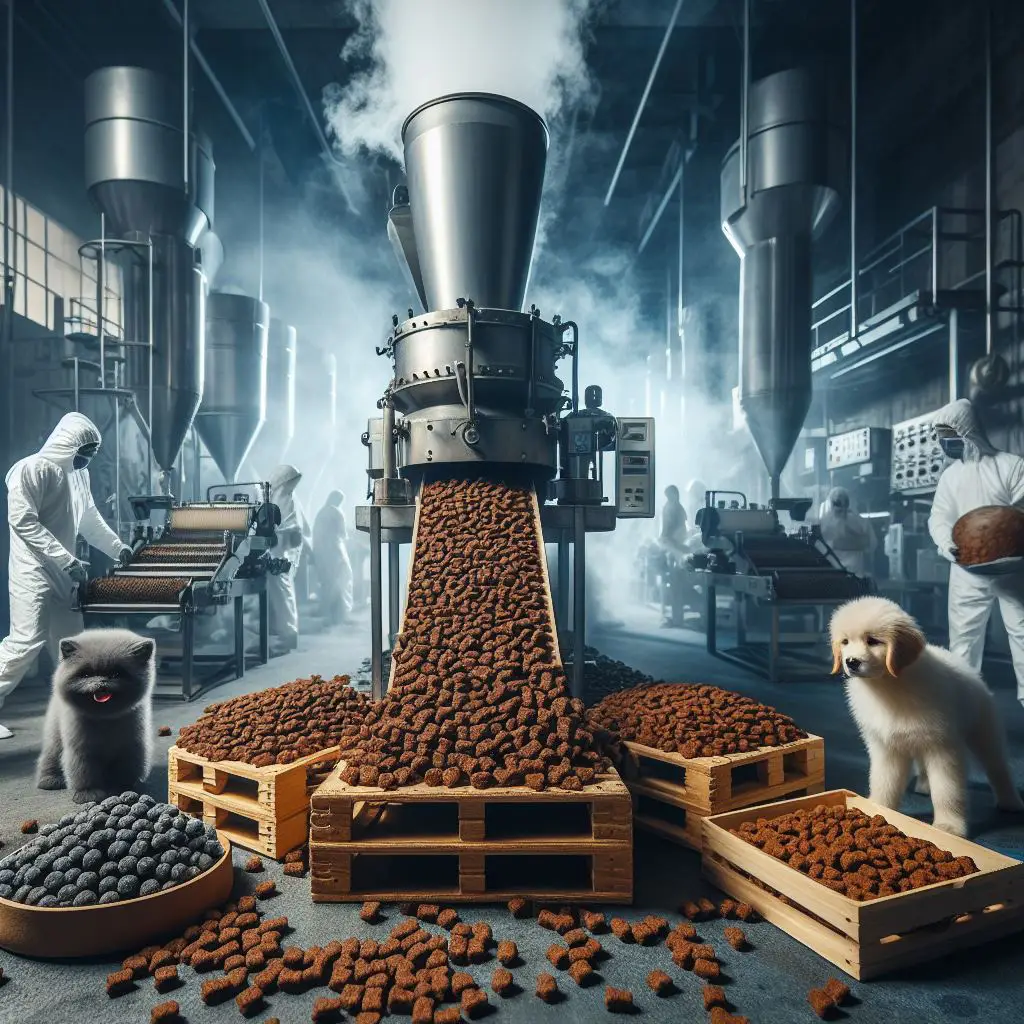 Commercial pet food companies making kibbles